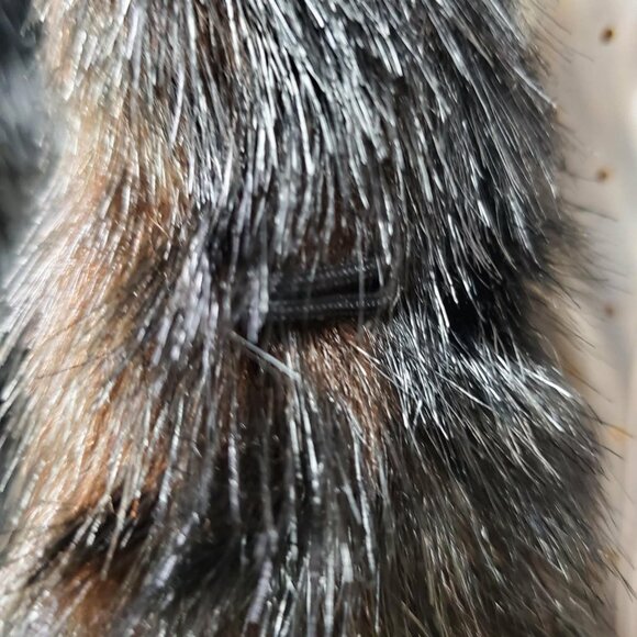 NWT $318 Revolve L'Academie 'The Fleurette' Brown Faux-Fur Belted Coat, SZ M - Picture 13 of 16